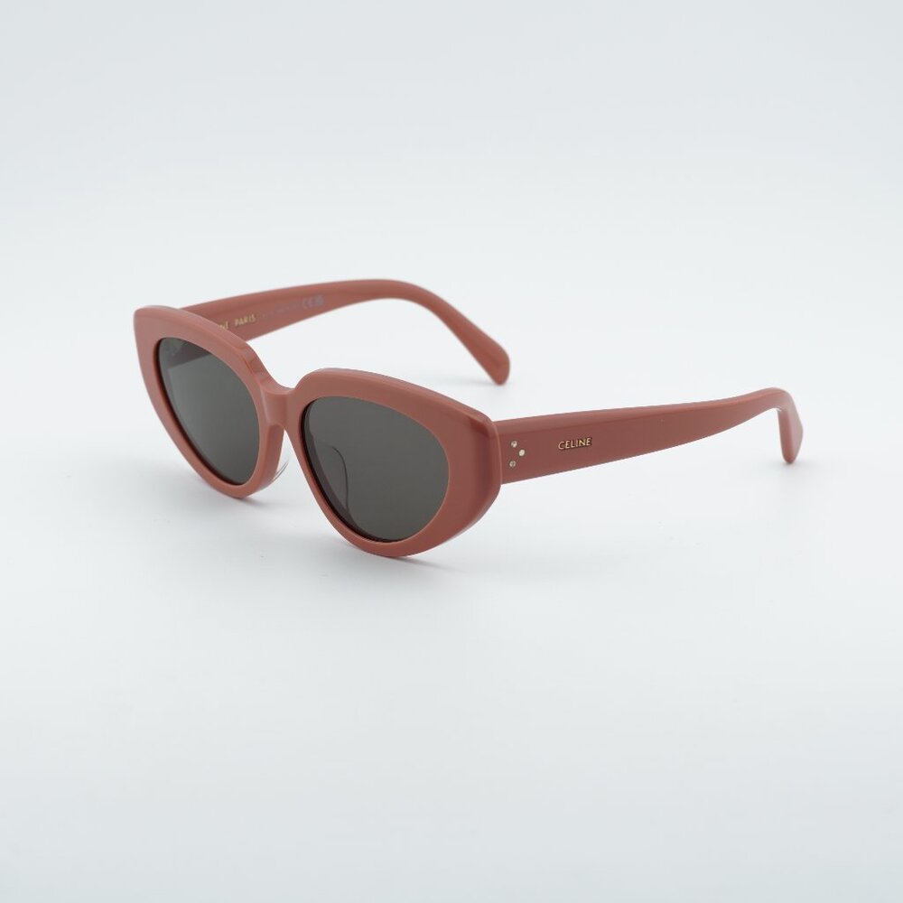 Celine CL40286F 72A Sunglasses Pink Cat Eye Frame, Smoke Lenses - Picture 1 of 10